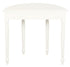Turn Leg Half Round Sofa Table (White)