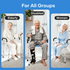 Adjustable Shower Chair Bath Seat Heavy Duty Bathtub Armrests Bench Bathroom