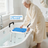 Adjustable Shower Chair Bath Seat Heavy Duty Bathtub Armrests Bench Bathroom