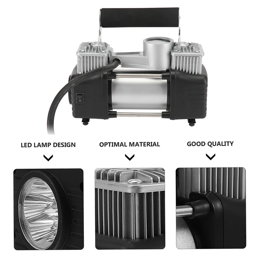 12V 150PSI Car Air Compressor Portable Tyre Deflator Inflator Pump 4WD Car Truck