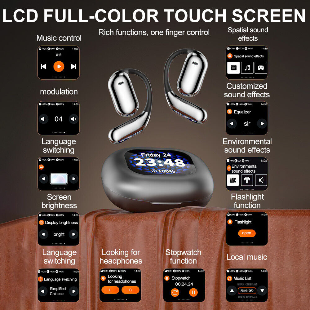 Erazer Over The Ear Earbuds Xp2, Erazer True Wireless Open Earphones 5.4