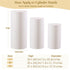 3pcs Metal Round Plinth Cylinder Pedestal Stand Wedding Decoration Cake Flower