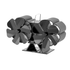 12 Blade Fan Heat Self-Powered Wood Stove Top Burner Fireplace Silent Eco Heater