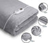 Double-side Flannel Heated Electric Throw Blanket Fast Heating Warm Washable gray
