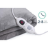 Double-side Flannel Heated Electric Throw Blanket Fast Heating Warm Washable gray