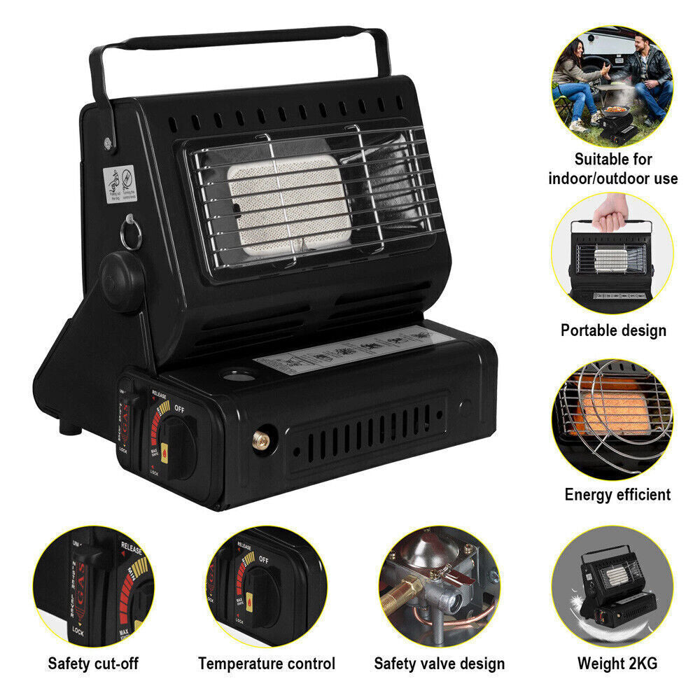 Portable Butane Gas Heater Cooker Camping Tent Outdoor Hiking Camper Survival AU