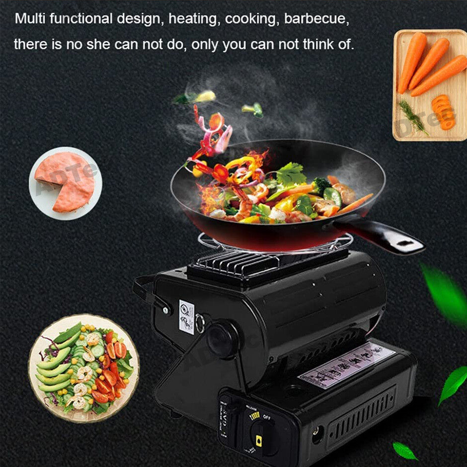 Portable Butane Gas Heater Cooker Camping Tent Outdoor Hiking Camper Survival AU