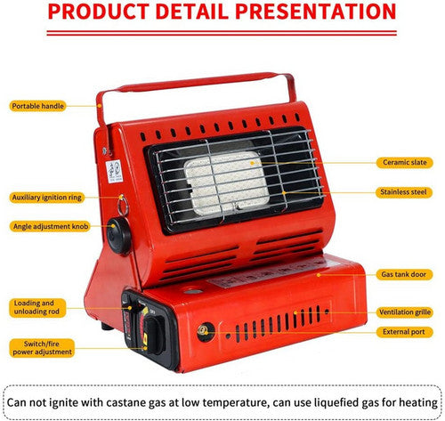 Portable Butane Gas Heater Cooker Camping Tent Outdoor Hiking Camper Survival AU