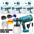Cordless High Pressure Airless Spray Gun Paint Sprayer For Makita 18V Battery