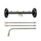 High Pressure Water Spray Broom Car Chassis Undercarriage Cleaner Washer 4000PSI