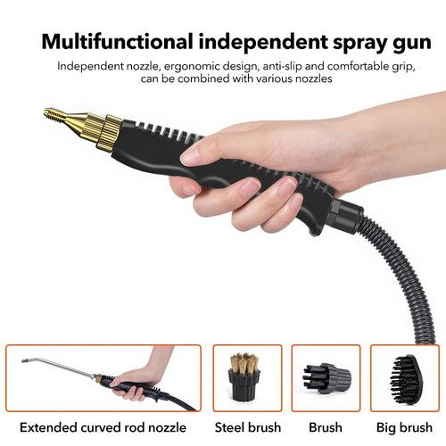 4000W Handheld Steam Cleaner 105°C 3 Bar 6 Speed High Pressure Kitchen AU Orange
