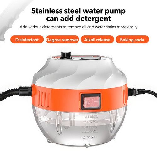 4000W Handheld Steam Cleaner 105°C 3 Bar 6 Speed High Pressure Kitchen AU Orange