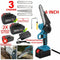 Mini Chainsaw 6" Cordless – 2 Batteries, One‑Hand Use, Copper Motor, Safety
