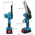 Mini Chainsaw 6" Cordless – 2 Batteries, One‑Hand Use, Copper Motor, Safety