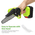 Mini Chainsaw 6" Cordless – 2 Batteries, 550W Motor, One‑Hand Use, Safety
