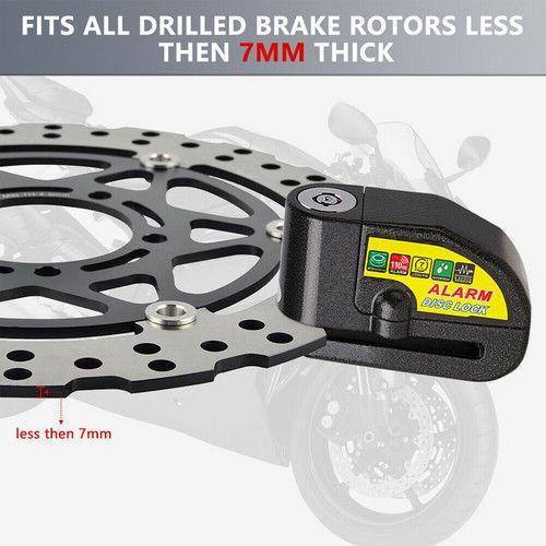 Motorcycle Alarm Disc Lock – Anti‑Theft 110dB Brake Lock, Black