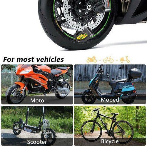 Motorcycle Alarm Disc Lock – Anti‑Theft 110dB Brake Lock, Black