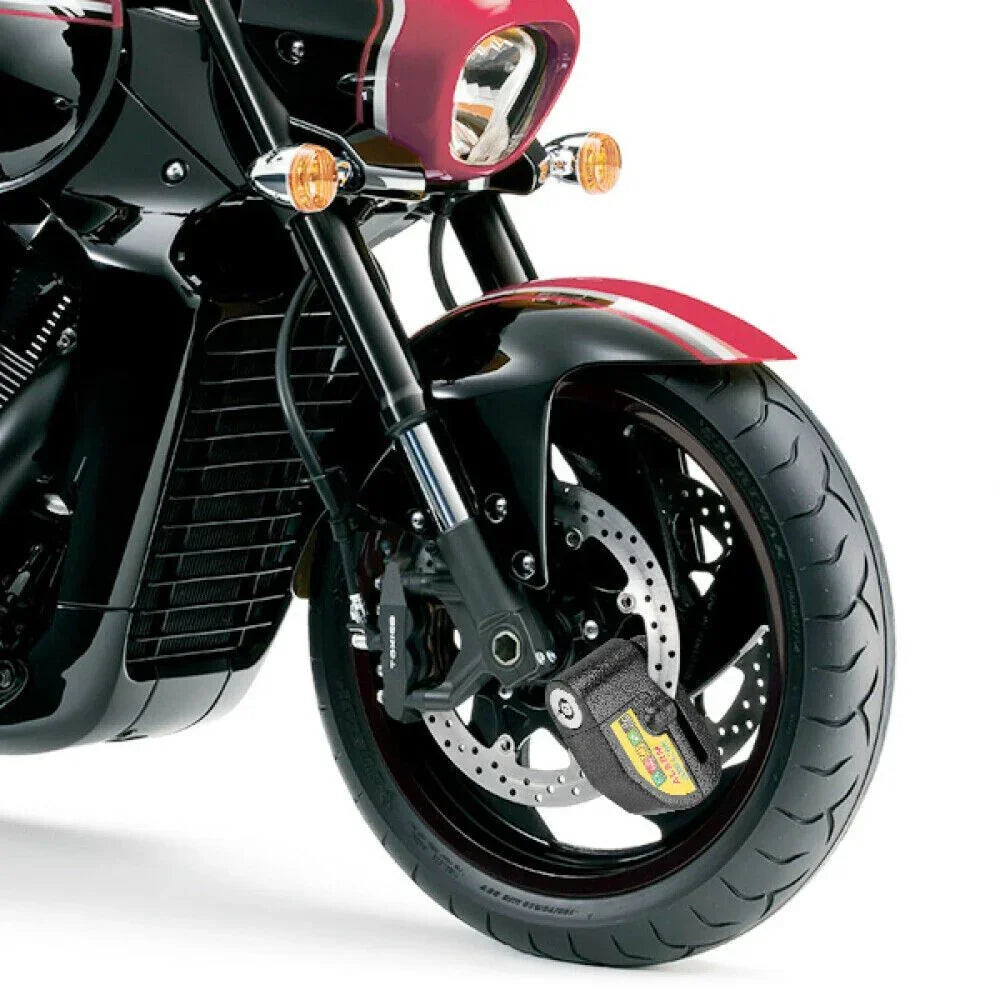 Motorcycle Alarm Disc Lock – Anti‑Theft 110dB Brake Lock, Black