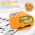 Yellow Motorcycle Alarm Disc Lock Motor Bike Brake Security Electric  Bicycle Lock AU