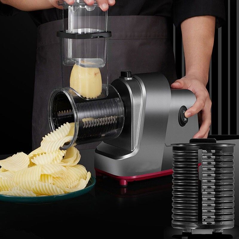 1200W Electric Cheese Grater Salad Maker 5 Stainless Blades Slicer Shredder AU