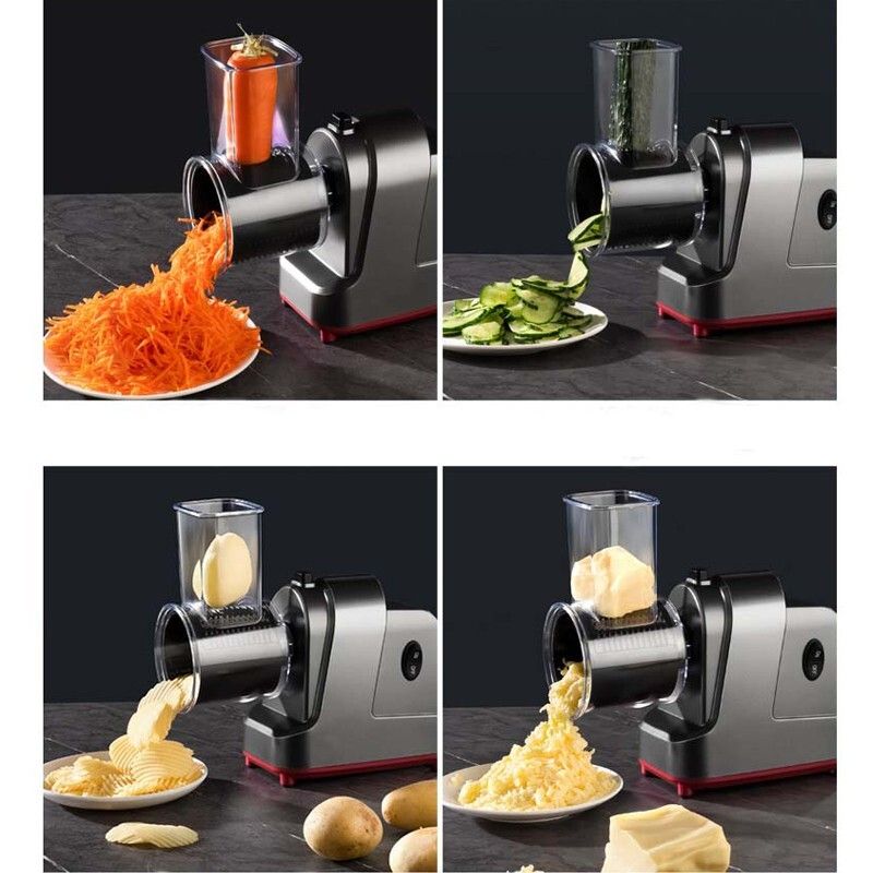 1200W Electric Cheese Grater Salad Maker 5 Stainless Blades Slicer Shredder AU