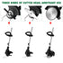 3in1 Cordless Grass Trimmer Grass Lawn Brush Cutter Whipper Snipper with 1 Battery