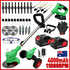 Green Whipper Snipper Mower Cordless Grass Trimmer Lawn Cutter Battery Brushcutter