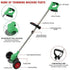 Green Whipper Snipper Mower Cordless Grass Trimmer Lawn Cutter Battery Brushcutter