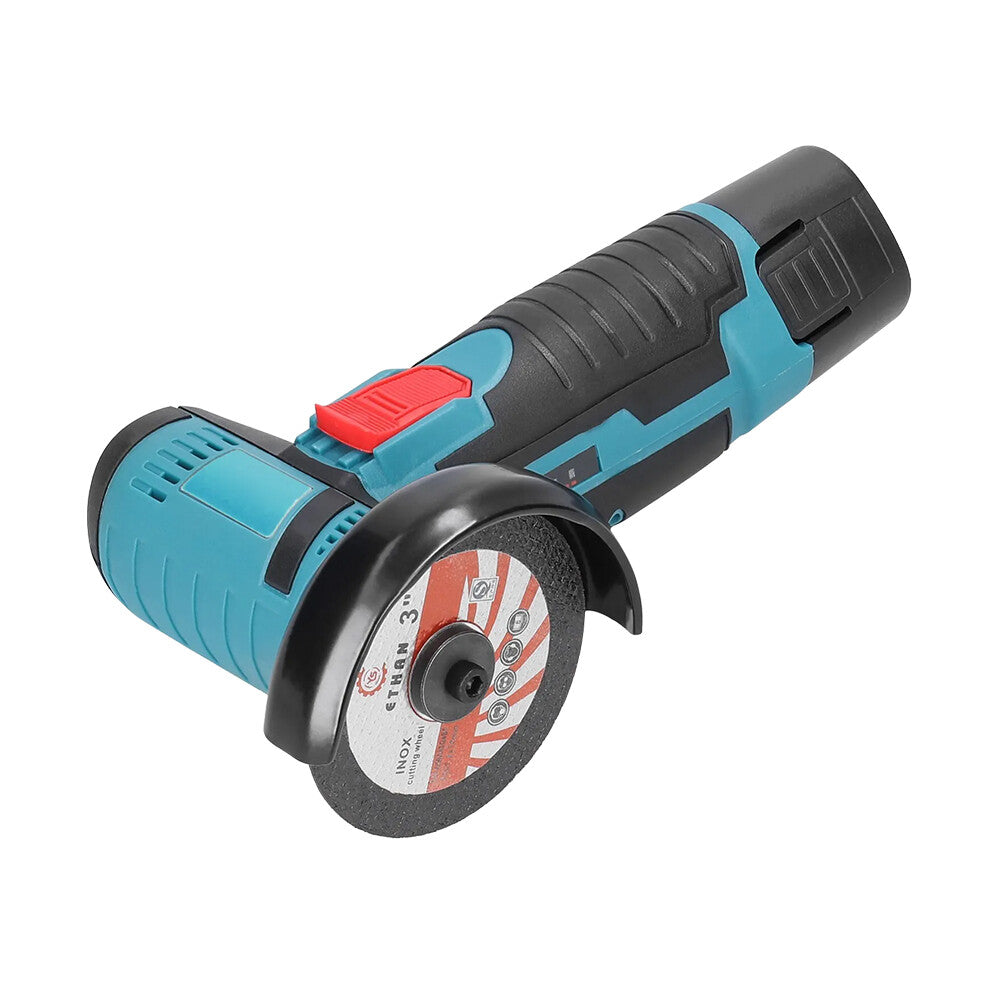 800W Mini Cordless Brushless Angle Grinder Cutting Tool W/ 2x Battery & Charger