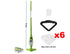 Handheld Steam Mop, 1300W, 90-Degree Tilt Head, 300ml Tank, IPX4, Green