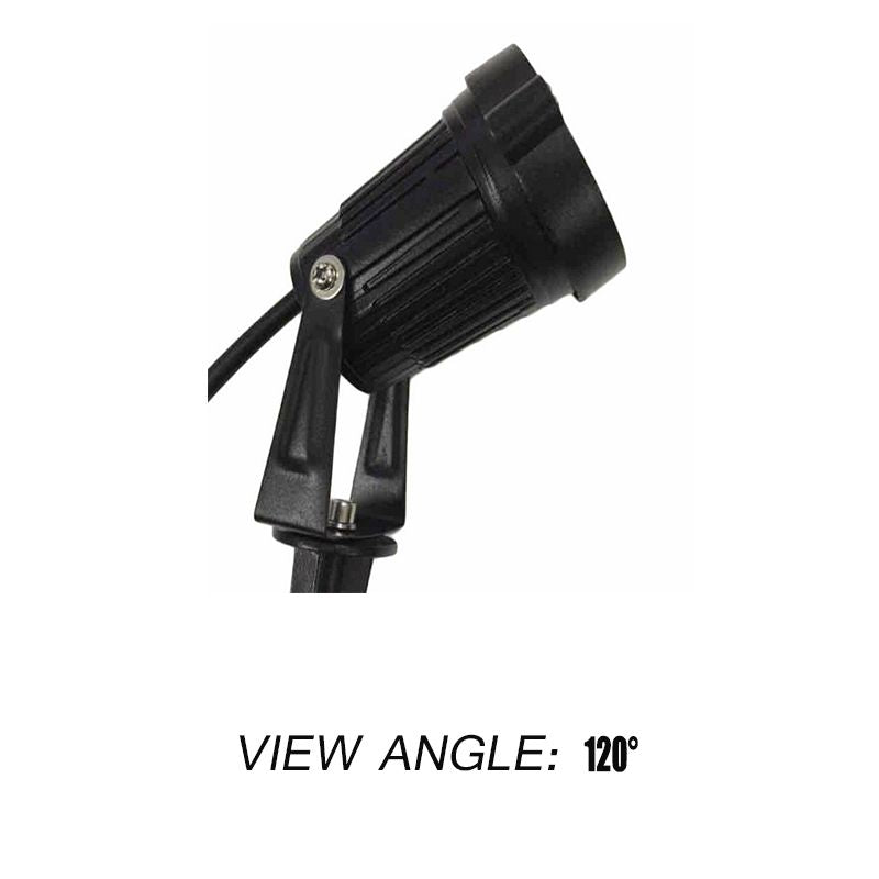 10PCS 12V LED Garden Spotlights, IP65 Waterproof, 550-600 Lumens, Warm White