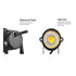 10PCS 12V LED Garden Spotlights, IP65 Waterproof, 550-600 Lumens, Warm White