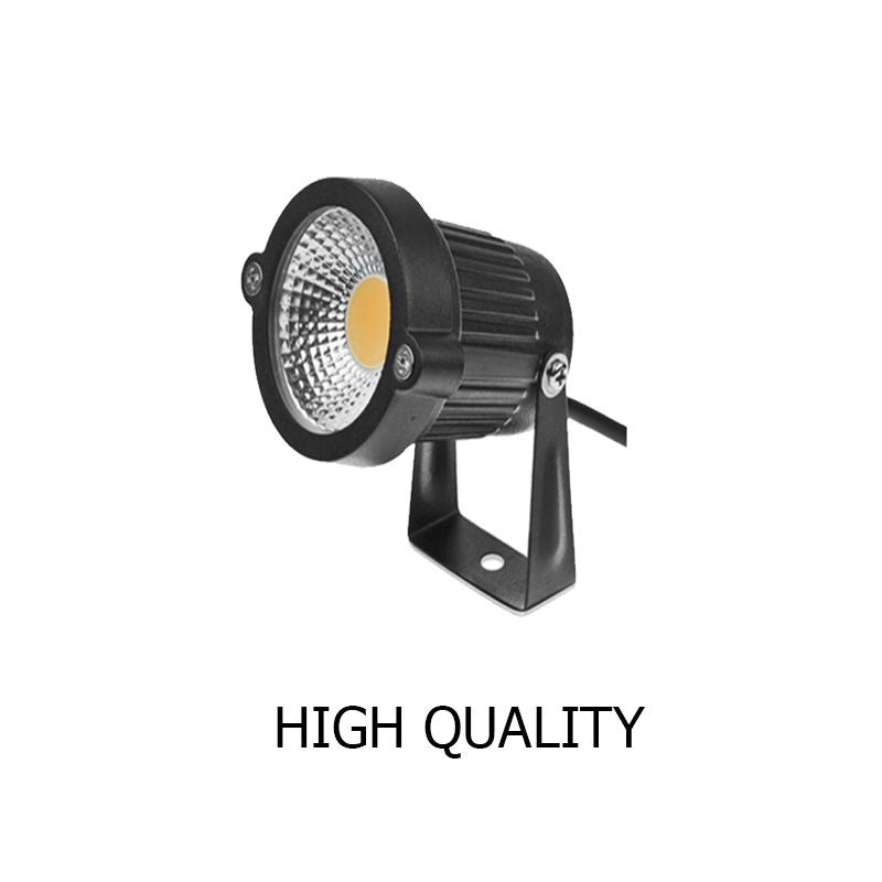 10PCS 12V LED Garden Spotlights, IP65 Waterproof, 550-600 Lumens, Warm White
