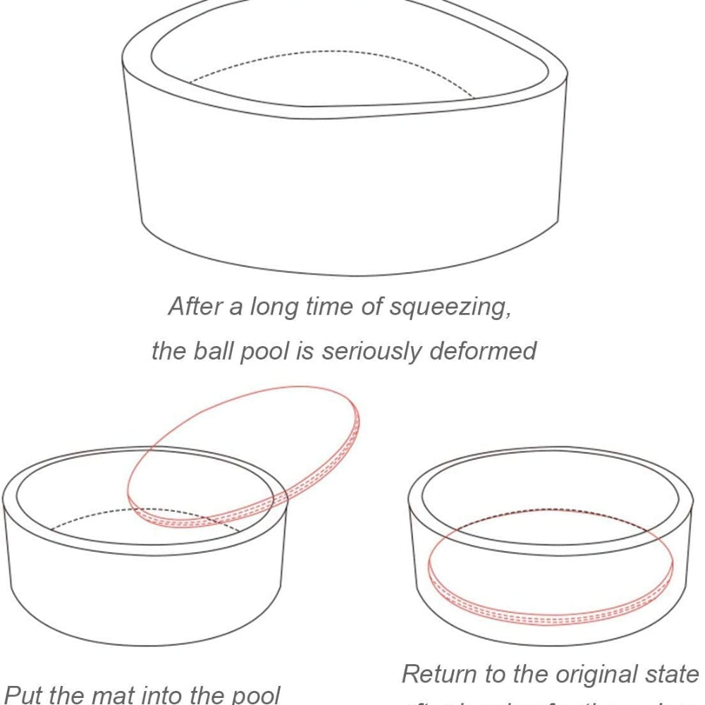 90x30cm Ocean Ball Play Pit Soft Ba Kids Paddling Foam Pool Child Barrier Toy