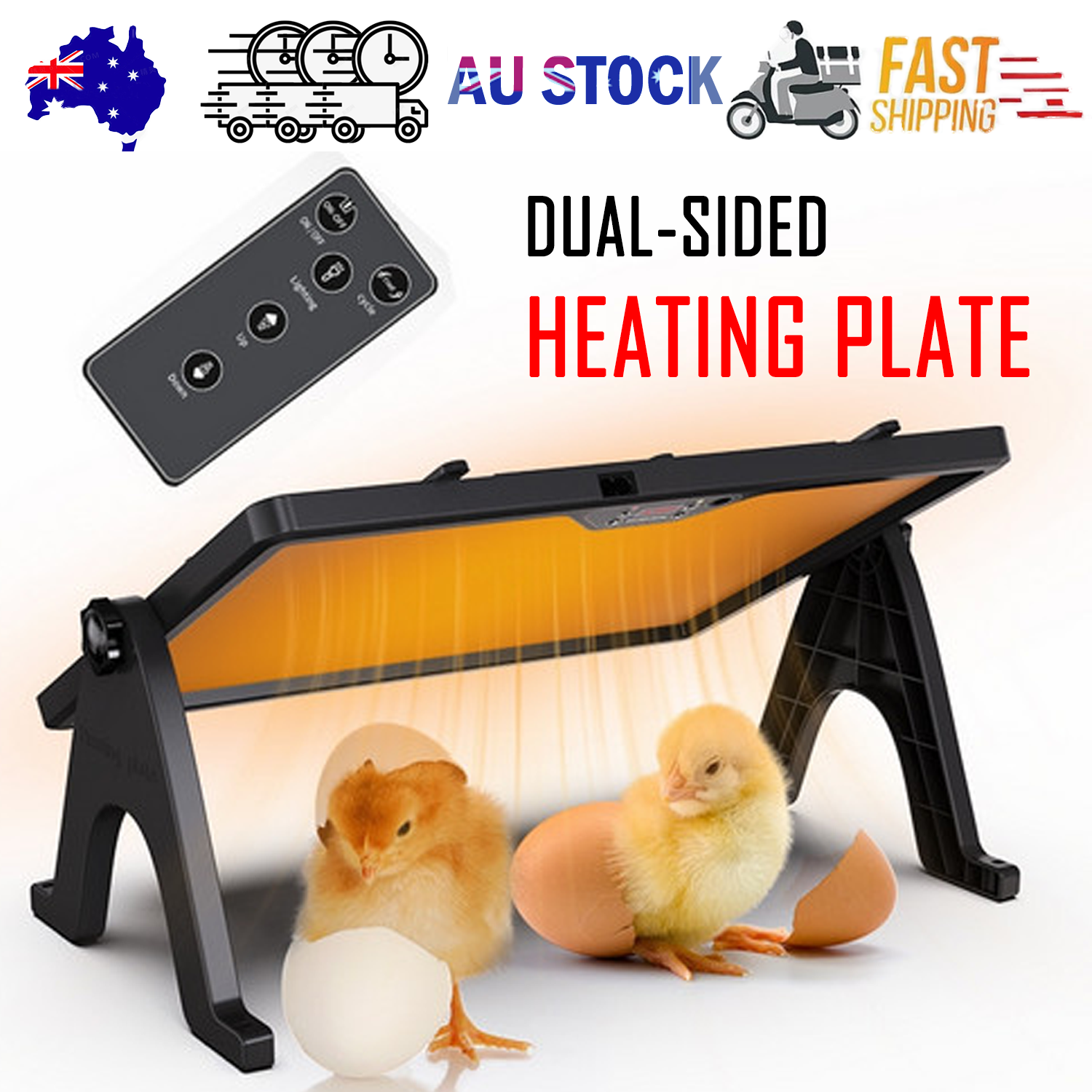 Chick Brooder Heating Plate Chicken Coop Heater Dual-Sided Duck Poultry Brooder