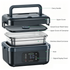 Portable 1L Cordless Electric Heated Lunch Box 16000mAh 60W 304 Stainless Steel Black& Gray