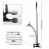 LED Selfie Ring Light with Cell Phone Holder Flexible Stand Live Stream Lamp AU