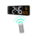 16in Jumbo LED Digital Wall Clock Remote Alarm Temperature Calendar Orange