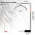 Beauty Half Moon Floor Fill Lamp LED Lash Light for Tattoo Salon Eyelash Makeup