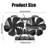 12Blade Fan Heat Self-Powered Wood Stove Top Burner Fireplace Silent Eco Heater