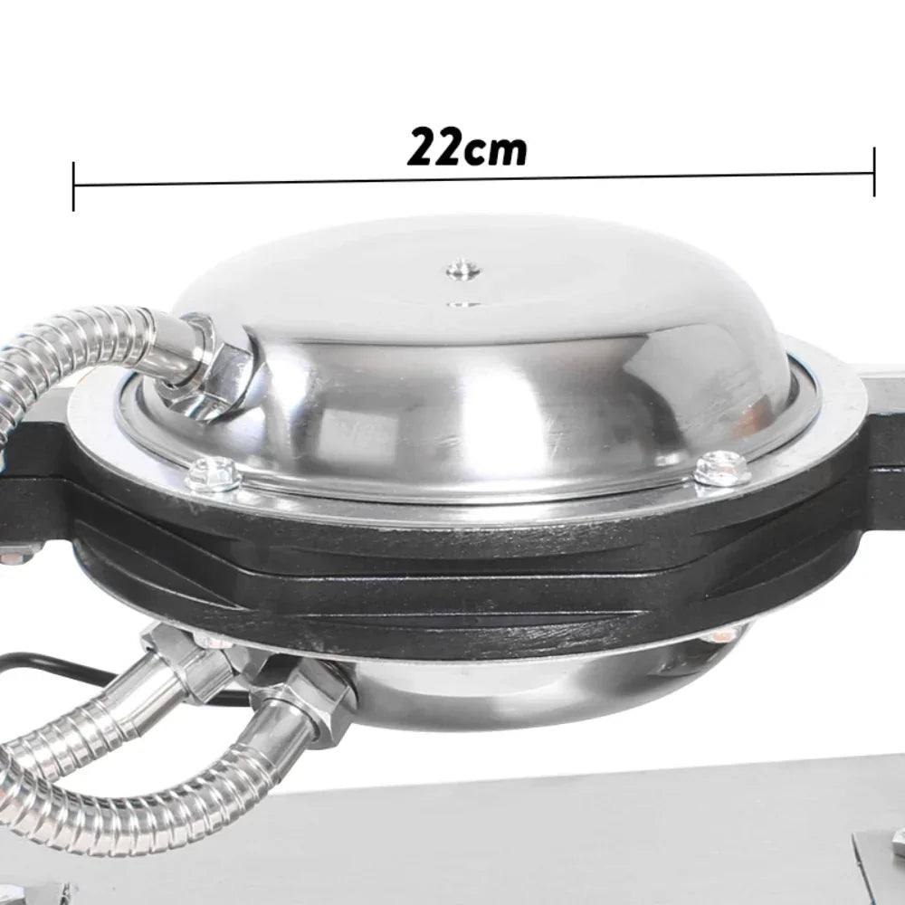 Commercial Egg Puff Waffle Maker – Non‑Stick, 1.4kW, Stainless Steel, 240V