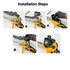 NEW 36V 8" Mini Cordless Electric Chainsaw 2XBattery  Wood Cutter Rechargeable