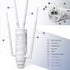 WAVLINK AC1200 Outdoor WiFi Dual Band Long Range Aerial HD4 Extender WiFi Router