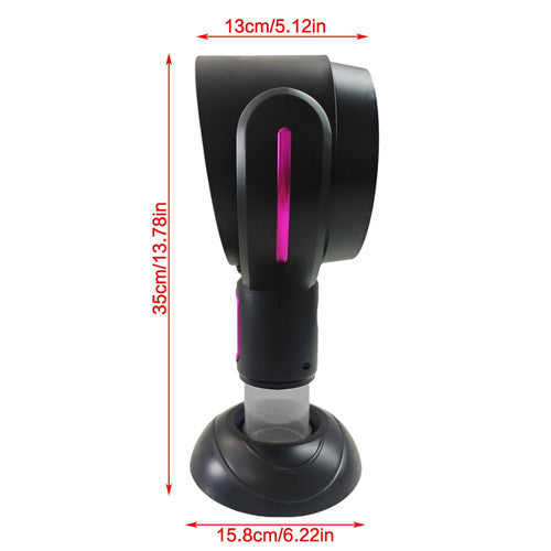 Portable Smoke Away Purifier Fan Smoke Fan for Indoor Cook Smoking with Filter Purple