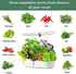 Hydroponics Plant Growing System 12 Pods Indoor Herb Garden Kit Led Light 4L WHITE