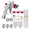 Spray Gun Kit HVLP Gravity Feed Air Paint Sprayer 3 Nozzles 1.4mm 1.7mm 2mm