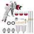 Spray Gun Kit HVLP Gravity Feed Air Paint Sprayer 3 Nozzles 1.4mm 1.7mm 2mm