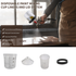 50 Sets Paint Spray Gun Cup Lids Liners Kit with Micron Filter  600ML Clear