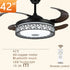 Maxkon 42 Inch Ceiling Fan with Light 3 Color MUSIC Remote Control Timer MUSIC