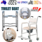 Upgrade Raised Toilet Seat 19.3"-25.2" 150kg Universal Toilet Riser for Elderly